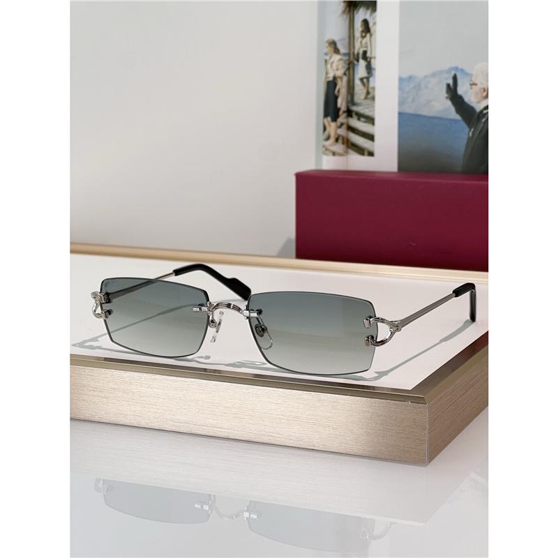 Fashionable Unisex Rimless Metal Sunglasses CT0550S with UV Protection