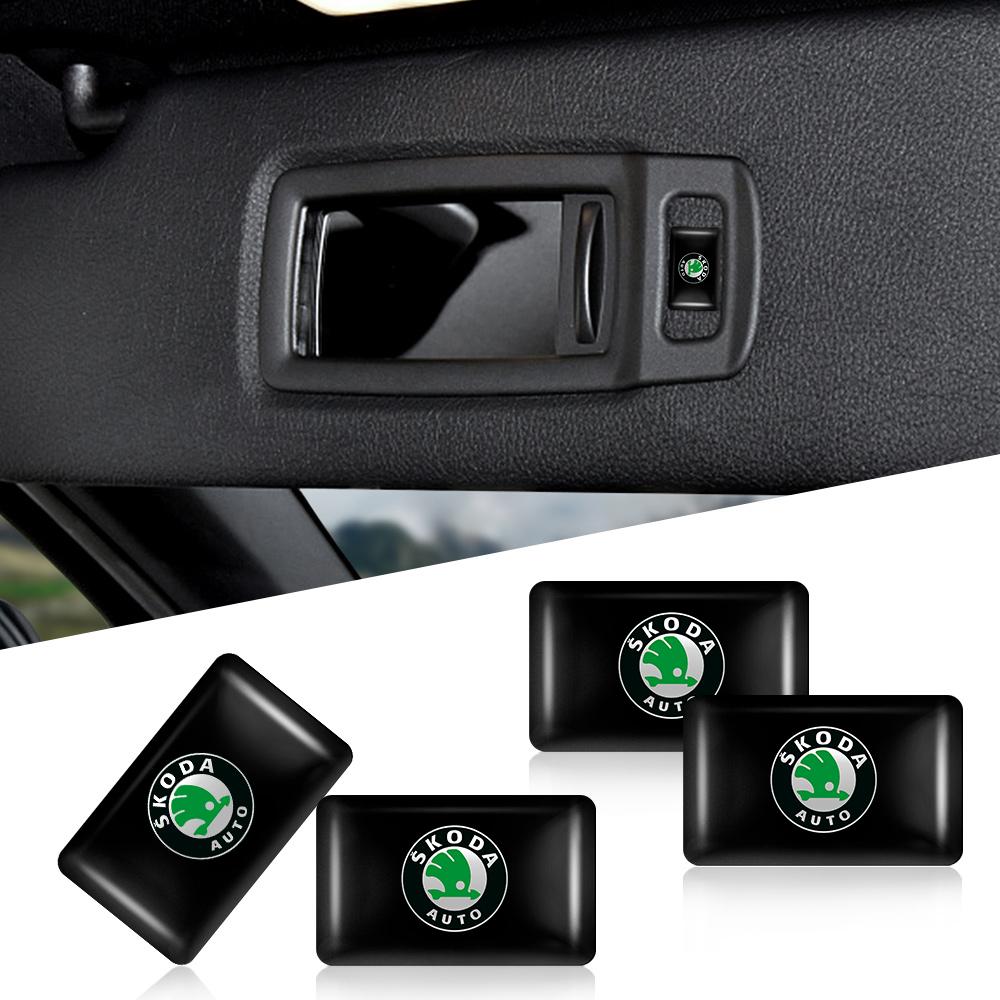 3D Epoxy Car Styling Decal Emblem Interior Decoration Sticker Auto Accessories For Skoda Octavia Fabia Scala Rapid Kamiq Kodiaq agh399