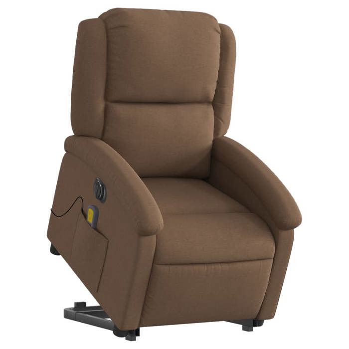 VidaXL Electric Massage Recliner, Relaxation Chair with Adjustable Backrest and Footrest, Seat of 3204204