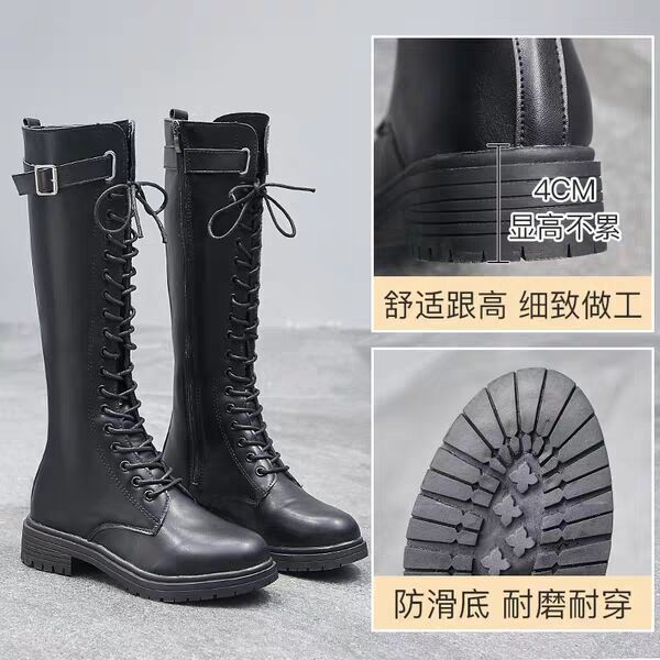 Internet celebrity boots women over the knee thin 2025 autumn and winter new black tall boots small medium boots knight boots