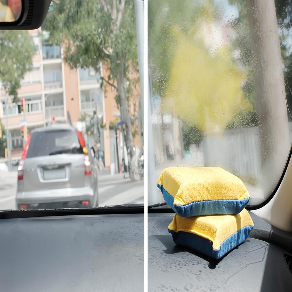 3Pcs Super absorbent defogging sponge, suitable for cars, mirrors, glass, etc. - no marks, easy to clean