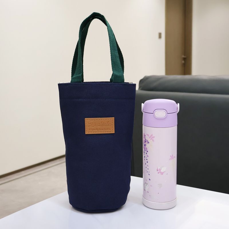 Canvas Cup Sleeve, Portable Water Bottle Bag, Thermal Cup, Pot, Umbrella Storage Pouch, Large Capacity Thermos Cup Protective Cover