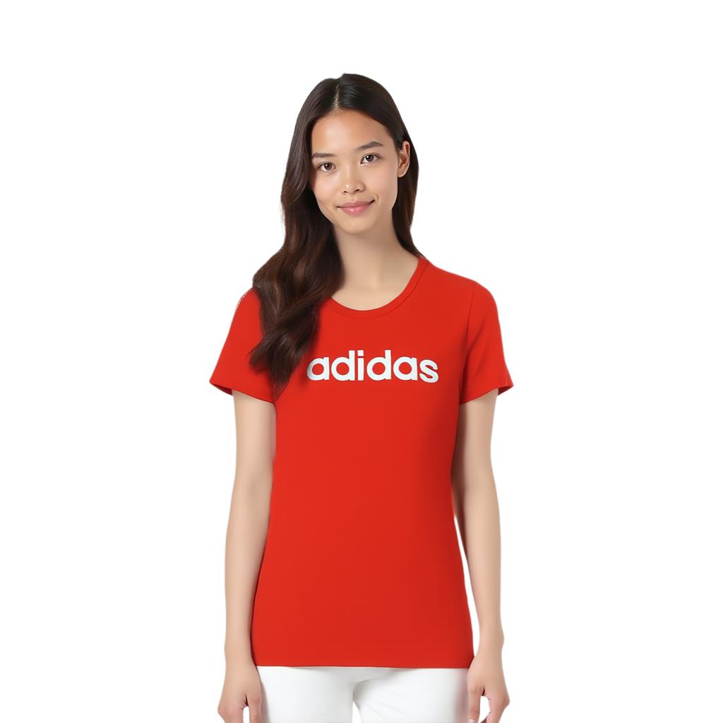 Adidas Gfx Ss T Linear Round Neck Comfortable Short Sleeve T-Shirt Women Tops Red DM5346