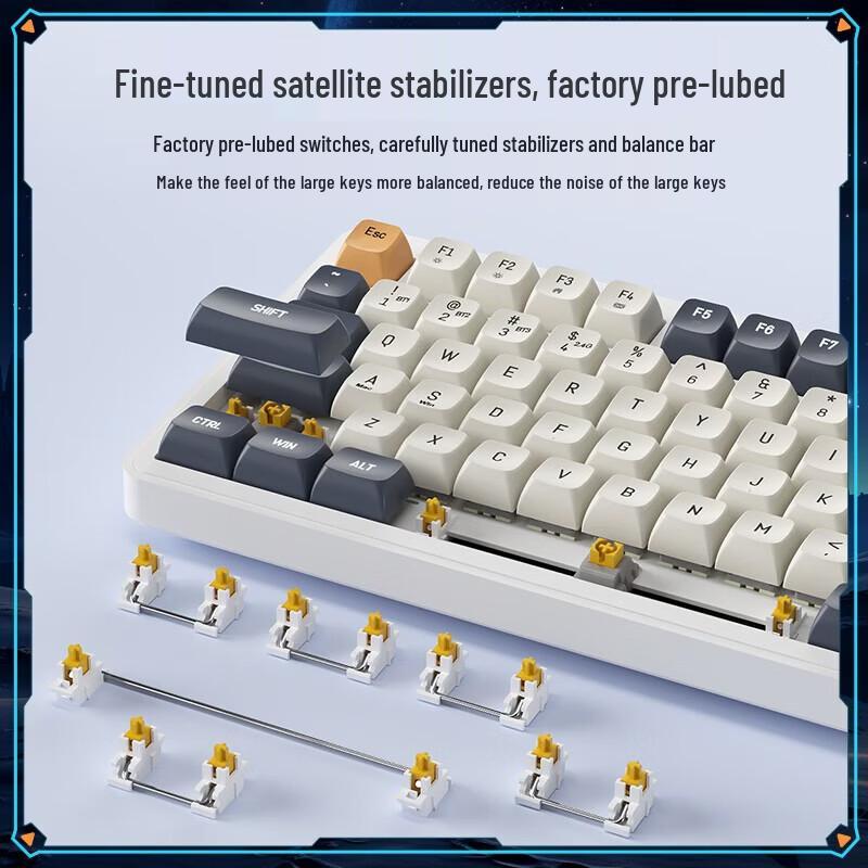 Aigo AG98 Tri-Mode Gasket Hot-Swappable RGB Custom Mechanical Keyboard