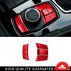 Middle Console Multimedia Button Cover For BMW 3 4 Series 2013-2018 Red Aluminum