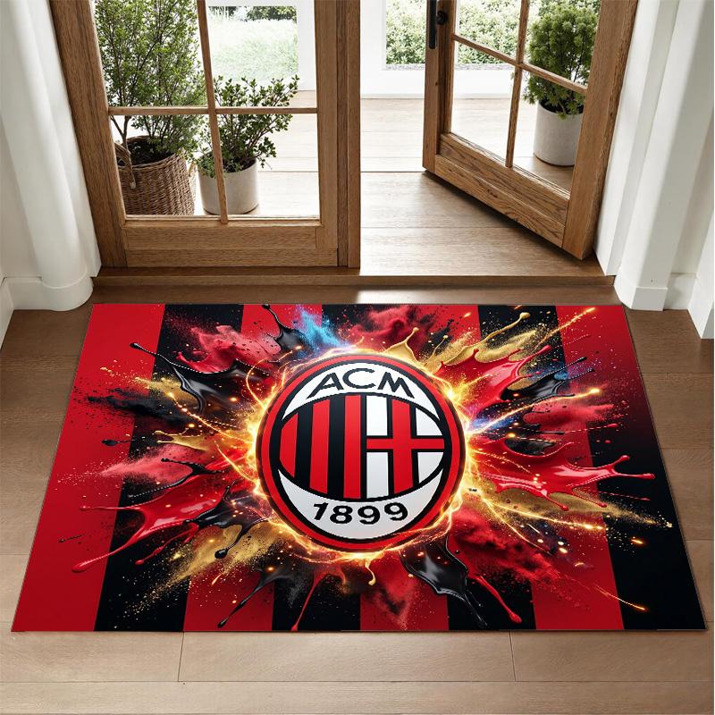 AC Milan Design Crystal Velvet Rug Soft Decorative Mat for Bedroom Entrance