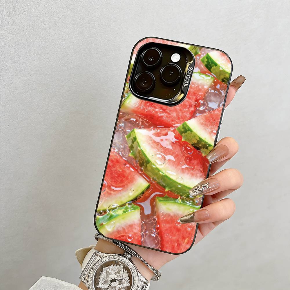 

Крутой летний чехол для телефона iPhone 17,16,15,14,13,12,11 Plus,Pro Max,XS,Цветной серебристый чехол для телефона Funda Cover iPhone13