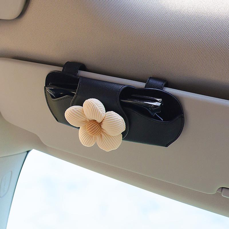 Multi-Functional Magnetic Sunglass Holder for Car Visor