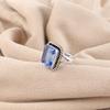 Tanzanite Gemstone Silver Partywear Ring 925 Sterling Silver Handcrafted Jewelry For Valentine's Day Gift RR-71-10