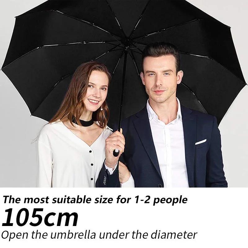 Umbrella Automatic Umbrella Rainproof and Sunscreen 10 - Rib Folding Umbrella Sunshade Umbrella UV Protection