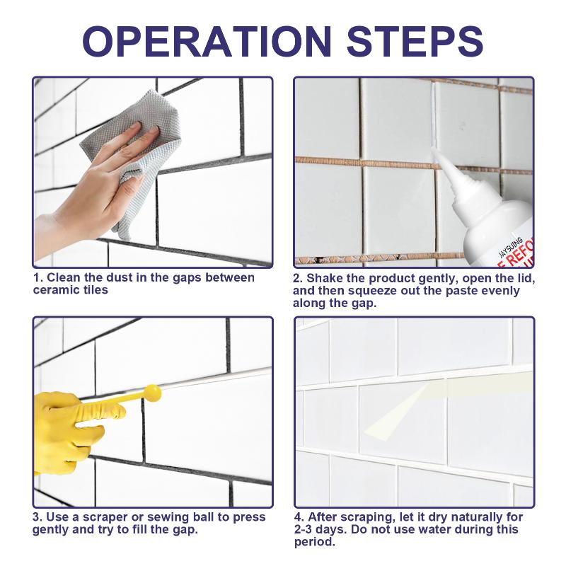 Waterproof Tile Repair Filler Seam Beauty Agent Ceramic Tile Grout Repair Fill Gaps Kitchen Bathroom Specific