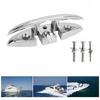 Pack of 1 Easy Install bending Marine Cleat 316 Stainless Steel Polished Finish for Various Boat Applications