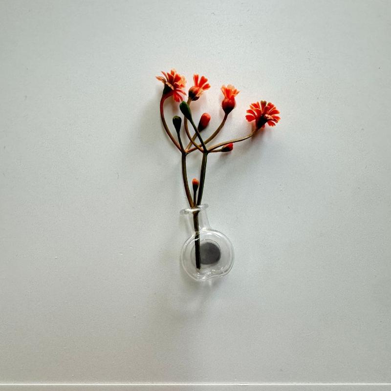 Mini Glass Bottle Flower Vase Fridge Magnets Big Small Sizes For Home Kitchen Diy Decoration Ornaments