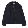 The Coffee Bean   Tea Leaf Navy Ribbed Collar Knit Cardigan Ba14ck01nv
