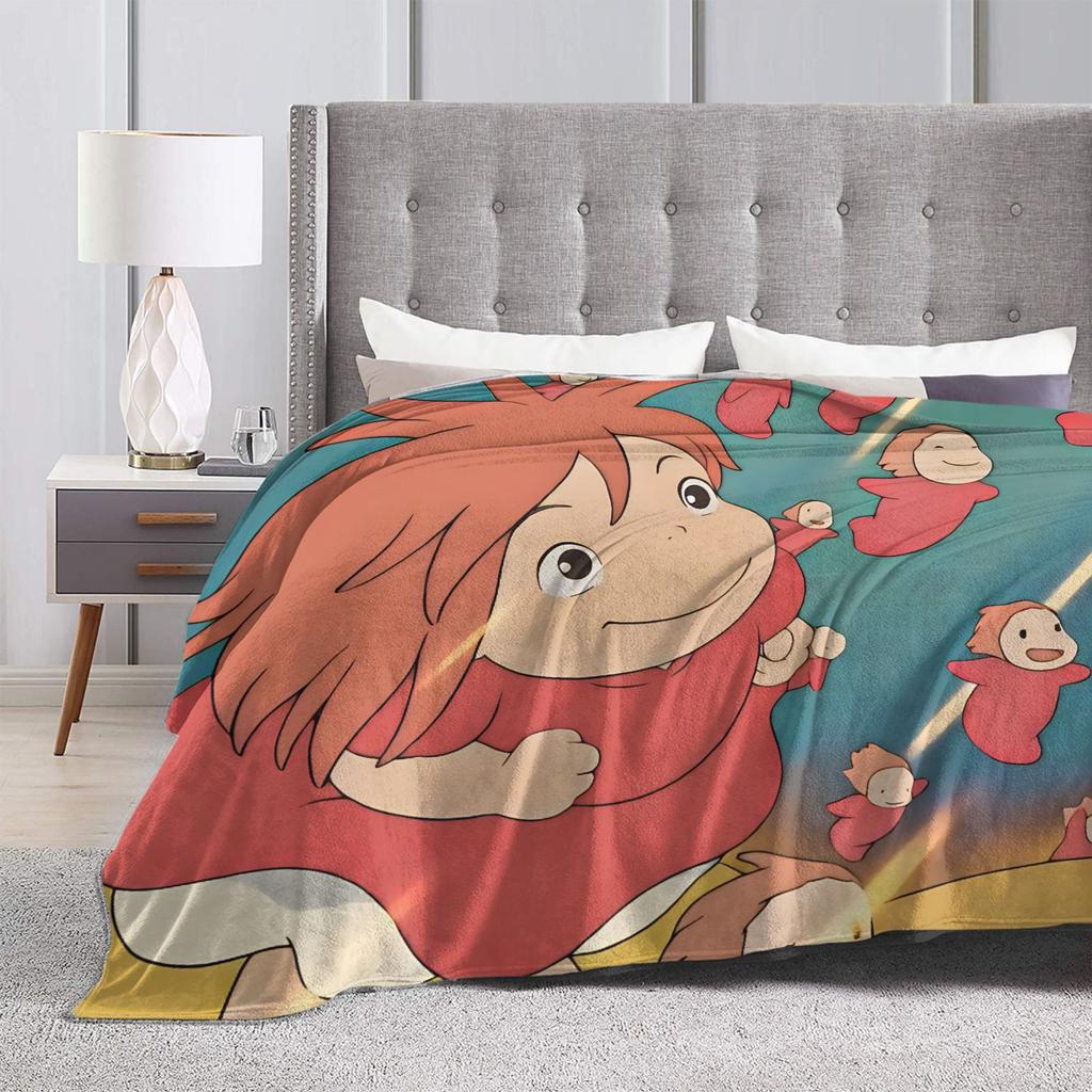 Ponyoed Merch Blanket Warm Cozy Fluffy Throw Blankets for Bed 50x60 Inches Multiple Sizes Throws And Blankets