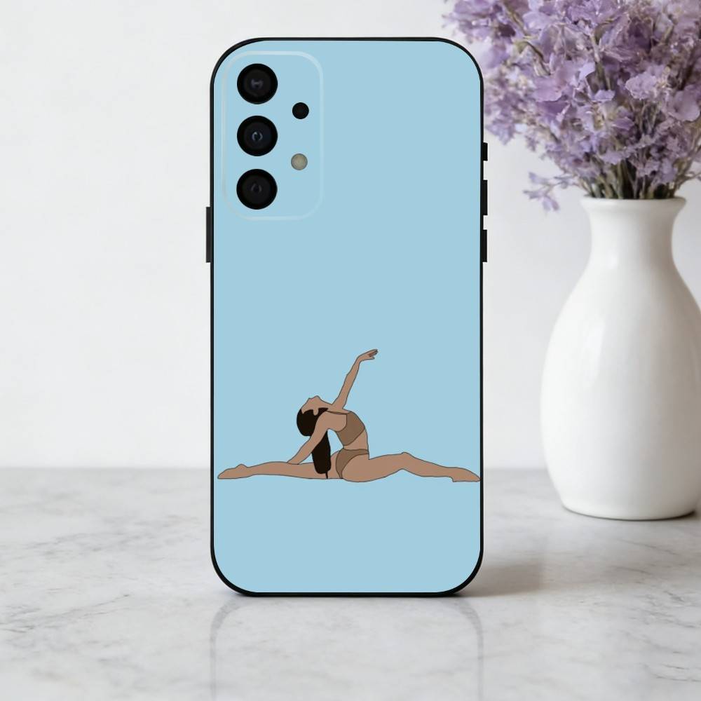 

Чехол для телефона GYM Girl G-Гимнастическое искусство для Samsung Galaxy A73, A72, A71, A70, A53, A52, A51, Мягкий силиконовый черный чехол Samsung a21