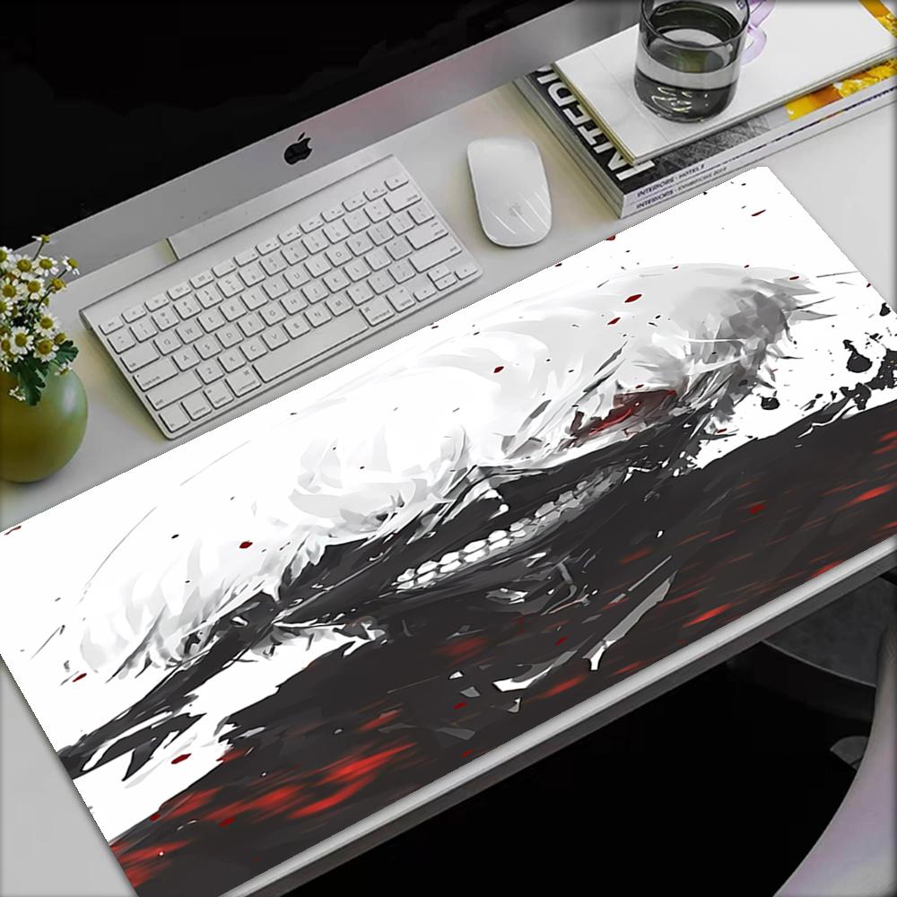 Tappetino per Mouse Tema Tokyo Ghoul, Base in Gomma Antiscivolo, Multifunzionale per Ufficio e Decorazione Domestica, Perfetto per Personalizzare lo Spazio di Lavoro.