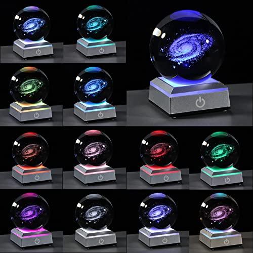 A popular gift for men, boyfriends, birthdays, wedding anniversaries, and more. This authentic K9 crystal LED bedside lamp features a space design and