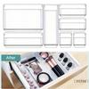 16/18/25pcs Transparent Tray Plastic Modular Drawer Organizer Set Stackable Bins Adjustable Dividers for Cosmetics/Small Parts