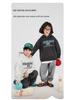 Boys' Fleece-Lined Hooded Sweatshirt - Winter 2025 Style, Thickened for Medium and Large Children