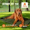 Padded Dog Resting Pad with Textured Nonslip Base, Wipe-Clean Fabric and Carry Handle for Indoor Use, Outdoor Camping and Vehicle Travel