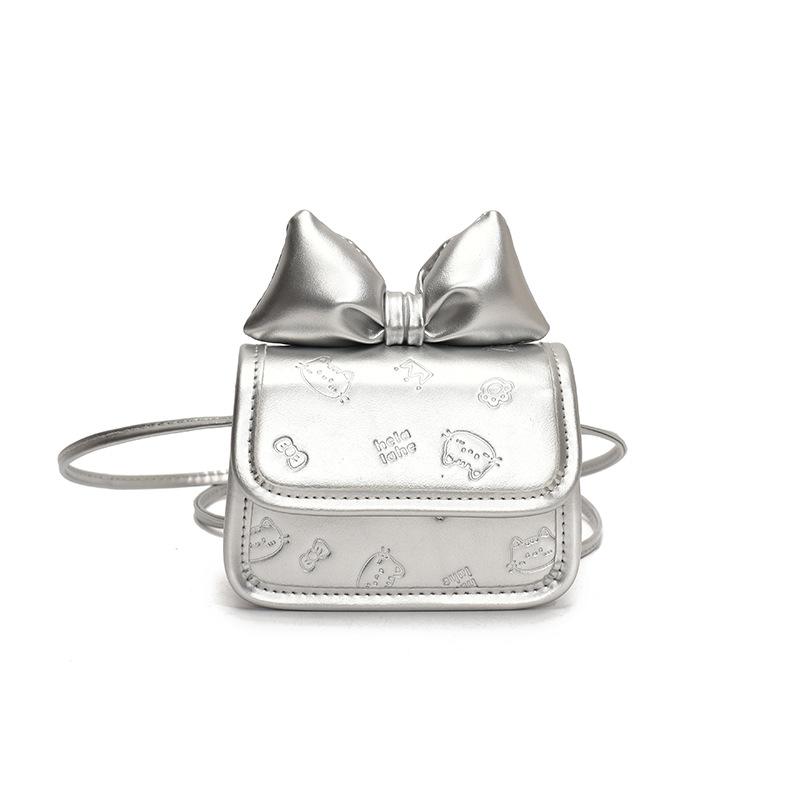 Hot-selling new Korean cute girl style bow mini square bag fashionable versatile embossed messenger bag women