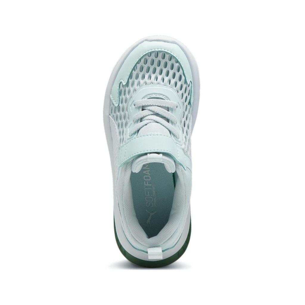 Puma Evolve Run Fabric Simple Low Top Kids Casual Shoes Kids Sneakers Blue Green 389689-05