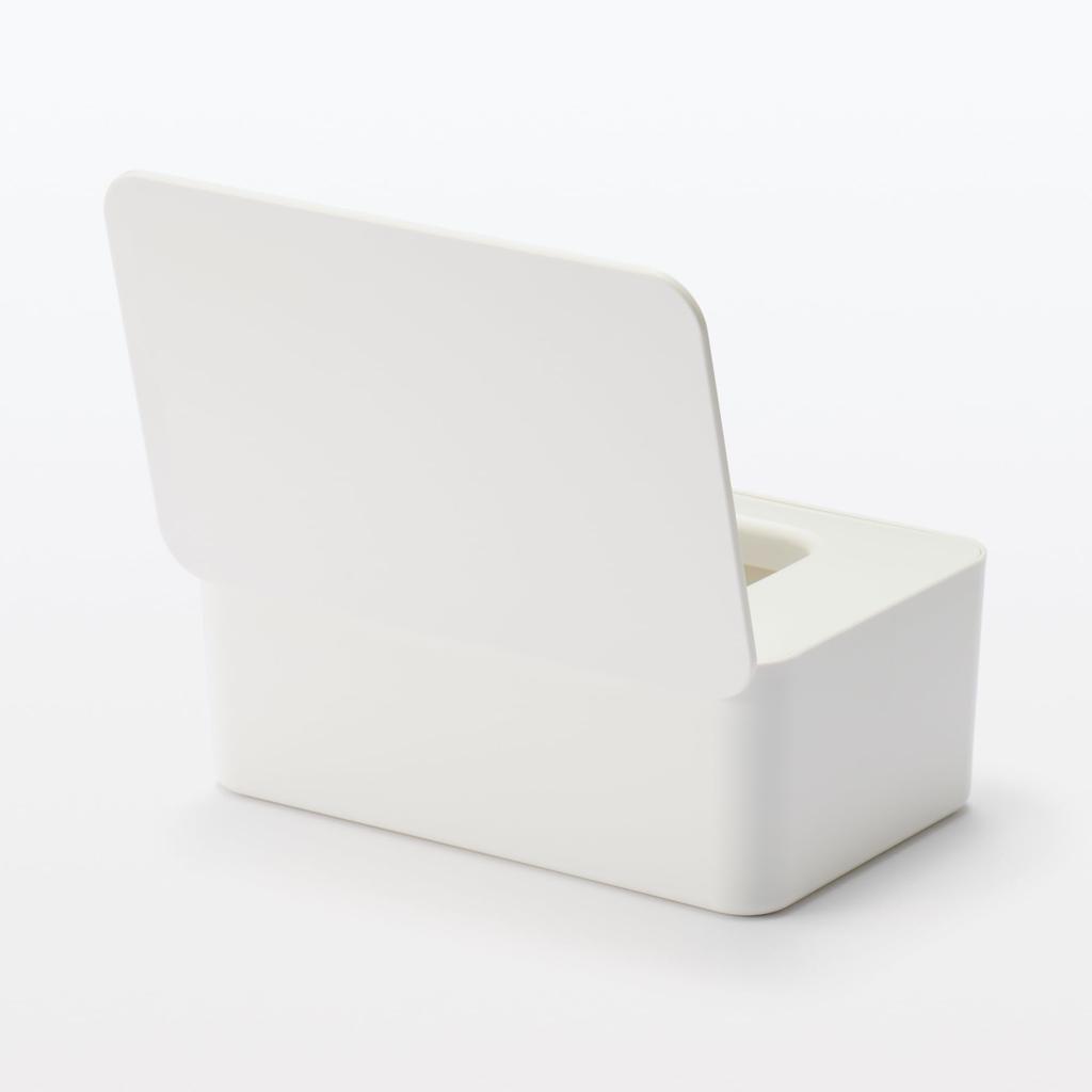 MUJI Wide Mouth Wet Tissue Case for Easy Access 19cm W X 12cm D X 7cm H - Approx. (Product Number 12993797)