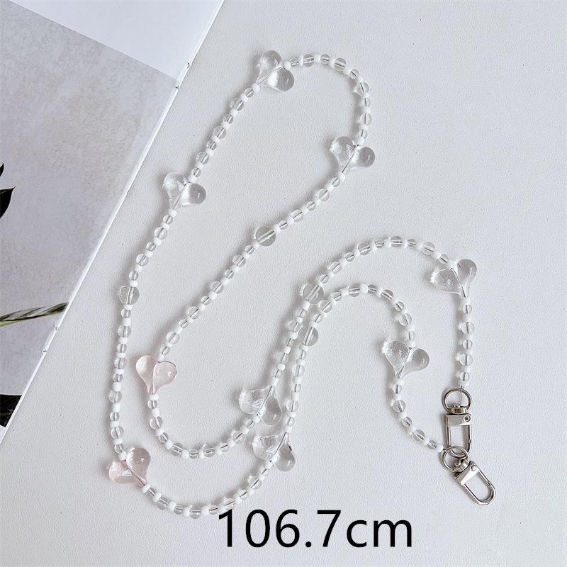 Snur universal pentru telefon Crossbody, margele, curele de lanț pentru gât lung, husă pentru telefon cu frânghie anti-pierdere cu plasture pentru Iphone Samsung Xiaomi