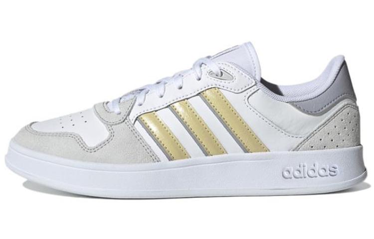 Adidas Breaknet Plus  White Gray Yellow  Women s GX8206