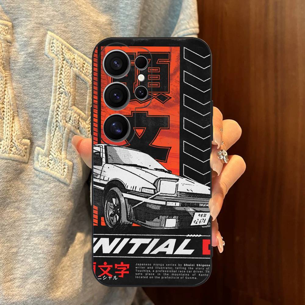 Racing Anime Initial D Phone Case For Samsung S 24 Fe 25 Ultra Plus 20 Lite 21 30 22 23 24 22 Ultra 5G Fundas