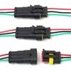3P Way Waterproof Electrical Auto Connector Male Female Plug with Wire Cable Harness for Car Motorcycle 1.5 Series HID