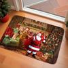 Merry Christmas Door Mat Reindeer Printed Carpet Floor Mat Soft Living Room Carpet Rug for Bedroom Welcome Entrance Carpet