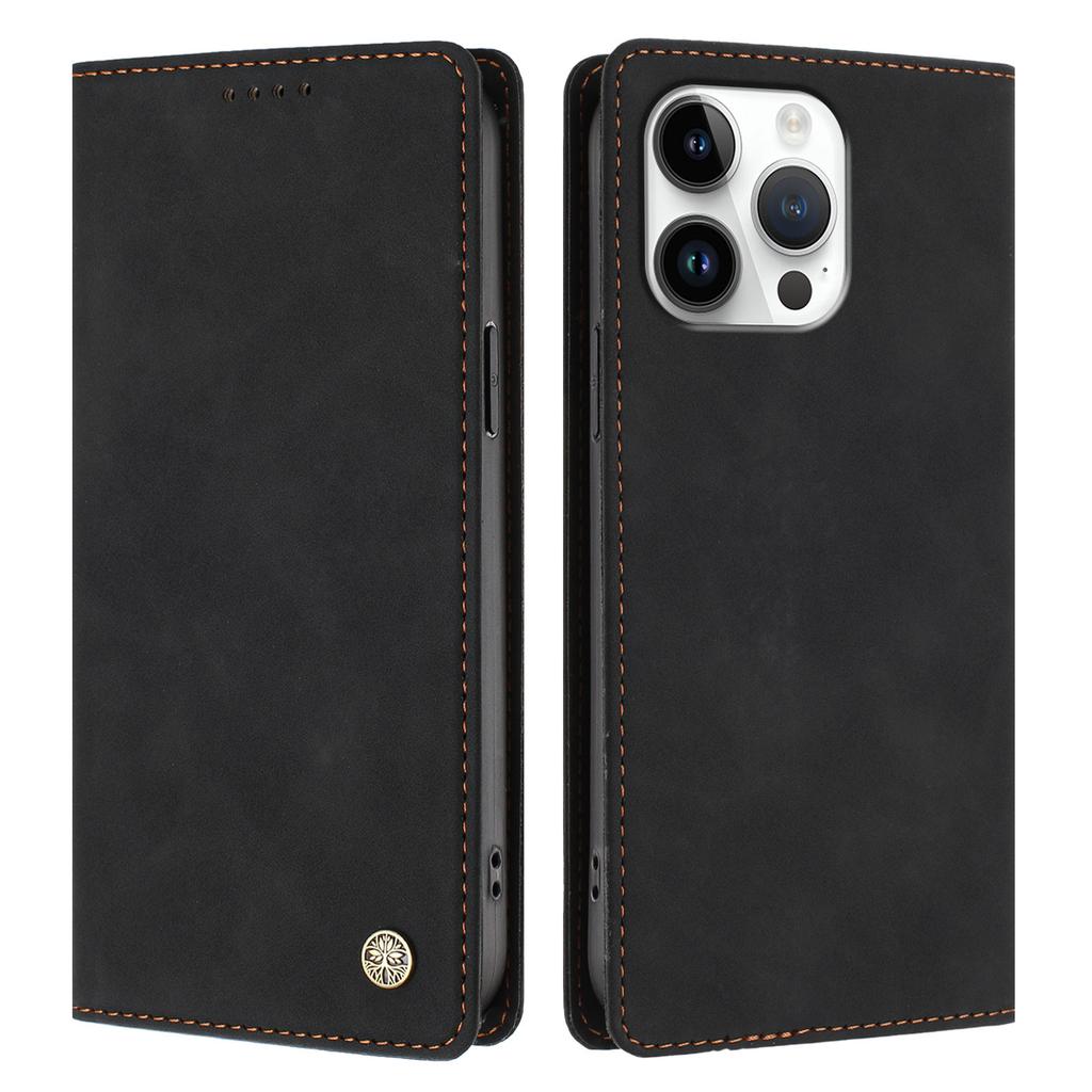 For iPhone 16 Pro Max HX Case RFID Blocking Wallet Stand Leather Flip Phone Cover