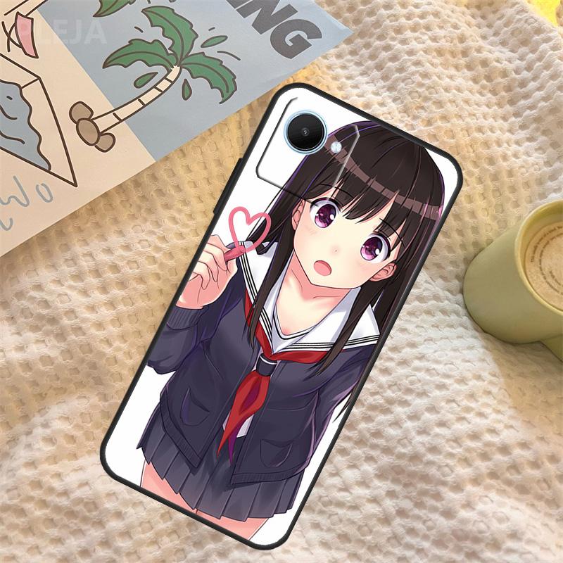 Anime girl cartoon japan cute Case For Realme C67 C63 C55 C51 C75 C61 C53 C35 C65 C71 11 12 13 14 15 Pro Plus GT6 GT7 Pro