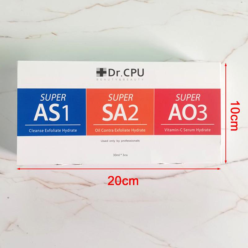 3Pcs 30Ml Aqua Peeling Solution As1 Sa2 Ao3 For Hydra Dermabrasion Beauty