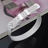 Damen Mode Verstellbar Silber Plated Netzband Armreif Manschette Armband Schmuck