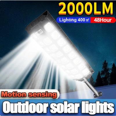 2000LM LED Ηλιακό Φανάρι Δρόμου Εξωτερικού Χώρου Αδιάβροχο LED Για Κήπο Τοίχο Ρυθμιζόμενη Γωνία Ηλιακό Φανάρι Ενσωματωμένη Μπαταρία Λιθίου
