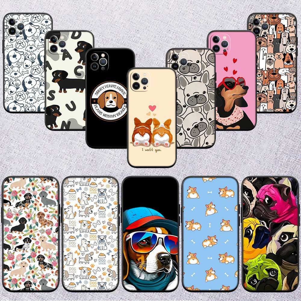 Cartoon Cute DOG Phone Case for Motorola Edge 60 60s 70 G86 G56 G54 E14 G04S G45 G54 G64 X30 X40 X50 S30 S50 Pro Power Tylus