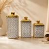 3 Pieces Candy Jar Airtight Dry Food Container for Kitchen Counter
