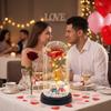 Qixi Festival Immortal Flower Glass Cover Luminous Rose Girl Birthday Gift Girls Ambient Light Valentine's Day Teachers' Day