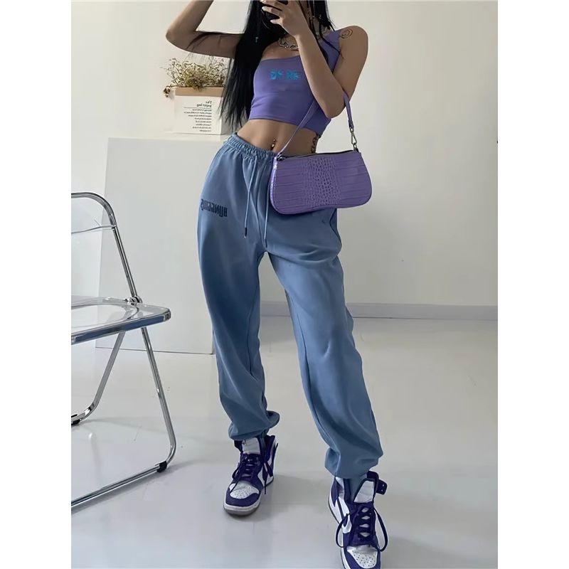 American Style Sweet and Spicy Style Loose Casual Personality Hip Hop Hip-hop Sports Ankle-tied Bloomers Women Harem Pants Trousers