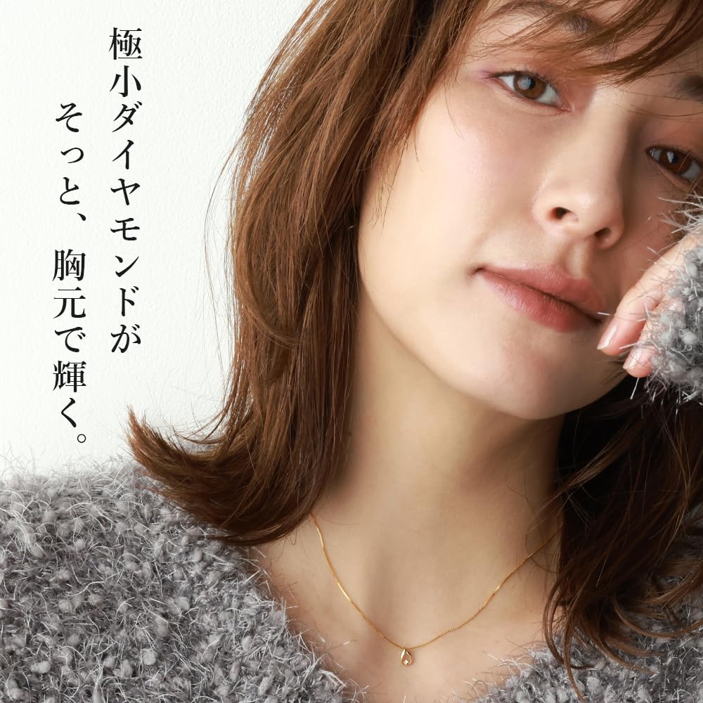 Matthewmark Baby Diamond for Birthday 18K or 925 Sterling Made In Necklace, Teardrop, Women, Gift, Popular, Gold, Gold, Platinum, Silver, Italy,