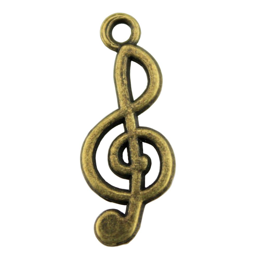 Jewelry Crafts Music Note Charms Alloy Pendants For Concert Collector