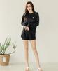 Tyubeuteuli Surfing Women'S Loose Fit Long Sleeve Rash Guard B607 Black