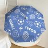 Ziel! Fußball-Themen-Regenschirm mit automatischer Öffnungs-/Schließfunktion und faltbarem Design, ideal für Fans, Reisende, den täglichen Gebrauch und als Geschenk - 8-Rippen Eisen Fr