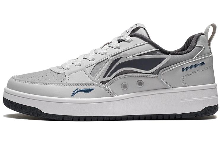 Li Ning Скользкие, износостойкие, легкие низкие кеды для скейтбординга мужские серые AGCS135-5 39.5