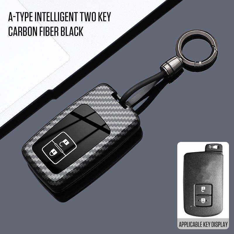 Housse de clé premium pour Toyota Land Cruiser, Prado, Prius importés