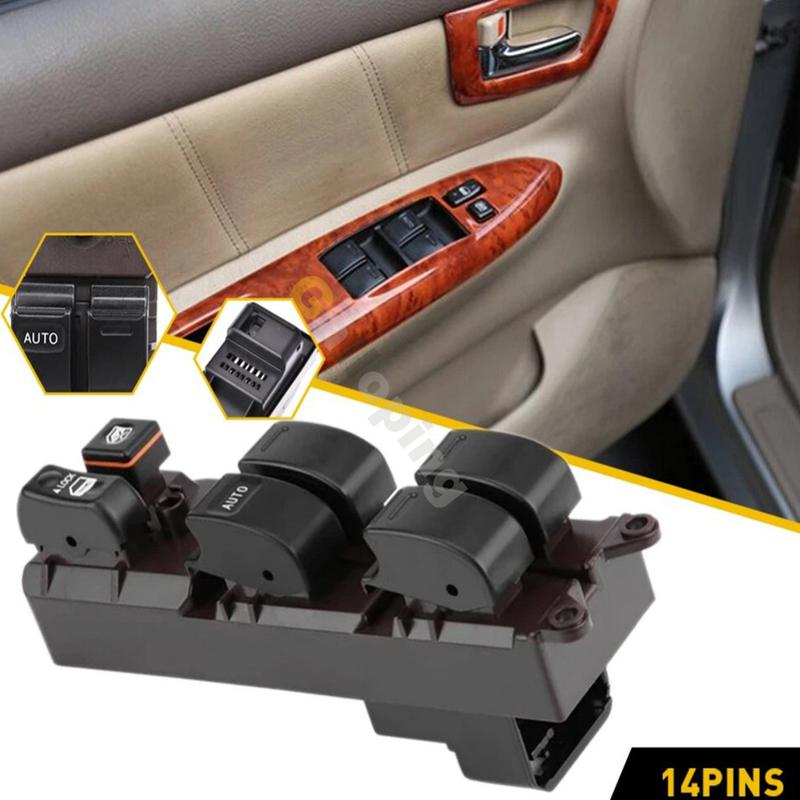 

For 2004-2009 Toyota Sienna (14 P) Master Power Window Door Switch Control Console Lifter Button Front Left 84820-12480