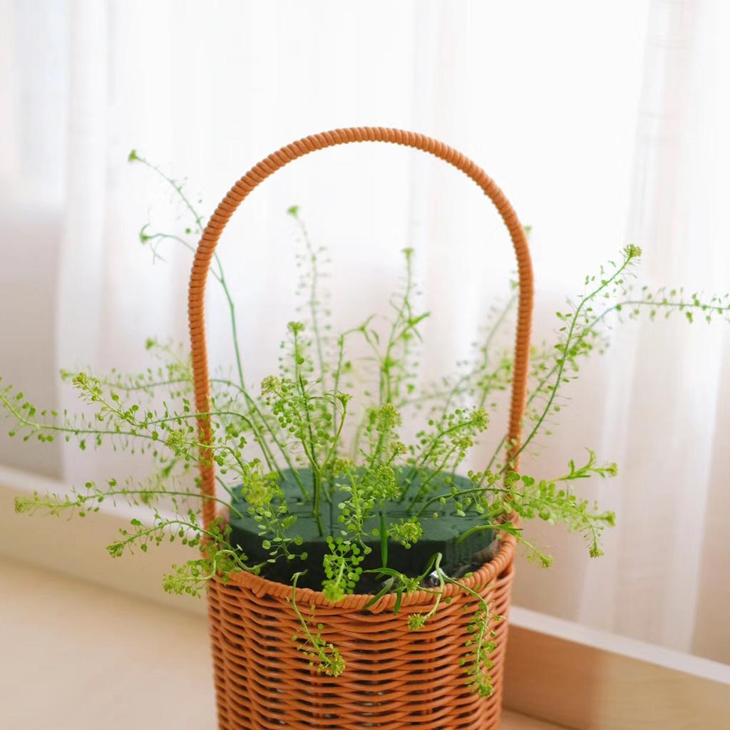 Blocco di Spugna Floreale Verde Umida per Fiori Freschi Artificiali, Spugna per Composizioni, Decorazioni per Casa, Feste di Compleanno, Festività